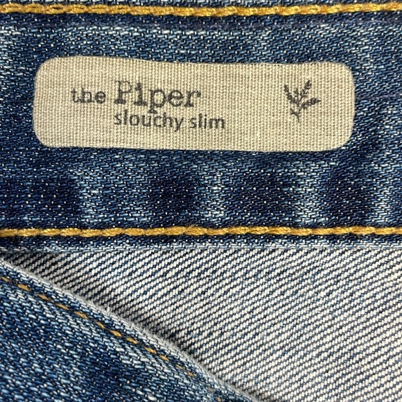 AG Adriano Goldschmied The Piper Slouchy Slim Distressed Denim Jeans 26R - Picture 12 of 16